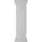 Ekena Millwork 12"W x 48"H Corner Newel Post with Panel, Peaked Capital & Base Trim (Installation kit included) NWL12X48CPP0B0 - alternate 3